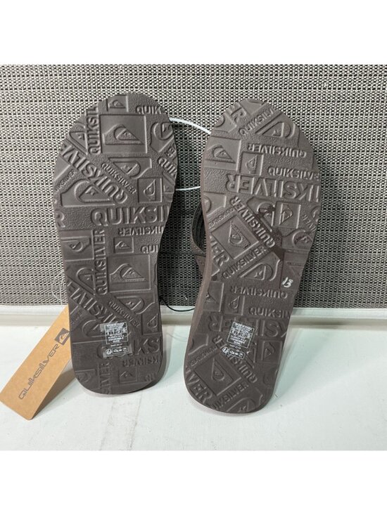 Quiksilver Mens Brown Flip Flops Size 8 With PU Upper & Rubber Sol main image 6